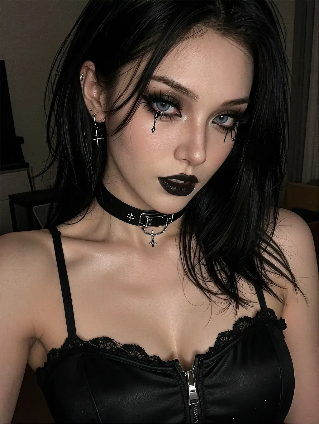 Fictional AI character who makes you say it twice, in low light